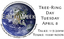 Tree-Ring Day April 8 Talks: 1-3:20pm Tours: 11am-noon.