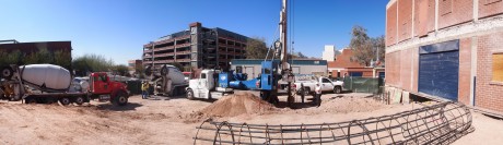 Panoramic view of the construction site: 6