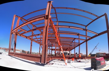 Panoramic view of the construction site: 10