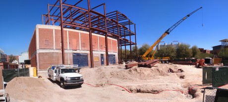 Panoramic view of the construction site: 11