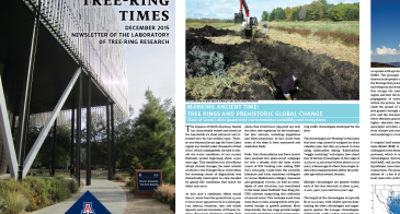 Pages from the current issue of the Tree-Ring Times newsletter